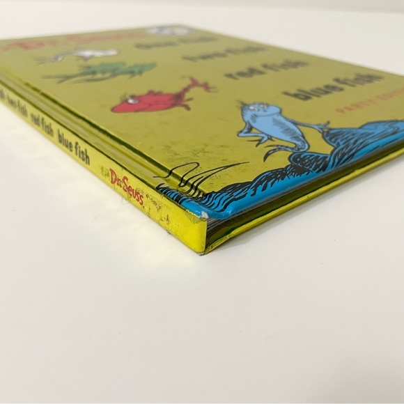Dr Seuss One Fish Two Fish Red Fish Blue Fish Party Edition 50 Years Book - Picture 4 of 16